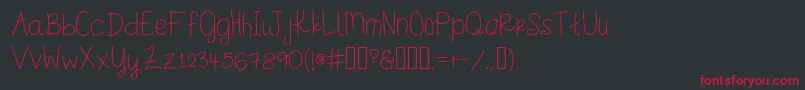 Stinkerpotomus Font – Red Fonts on Black Background