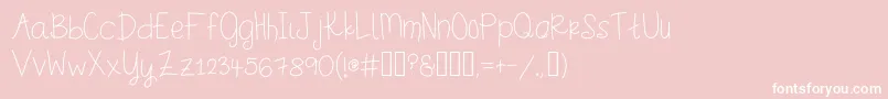 Stinkerpotomus Font – White Fonts on Pink Background