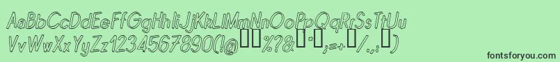 Quinoi Font – Black Fonts on Green Background