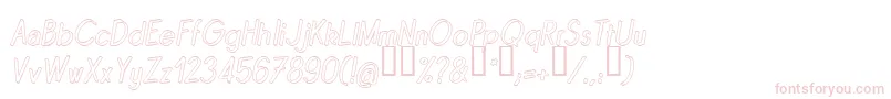 Quinoi Font – Pink Fonts on White Background