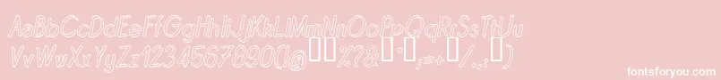 Quinoi Font – White Fonts on Pink Background