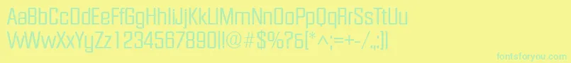 More about Facet Font Facet Font – Green Fonts on Yellow Background