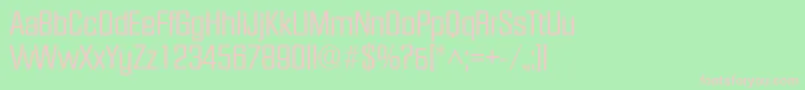 Facet Font – Pink Fonts on Green Background