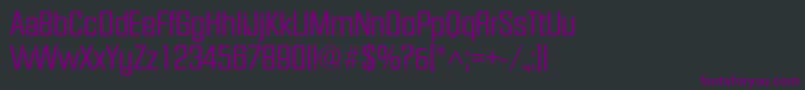 Facet Font – Purple Fonts on Black Background