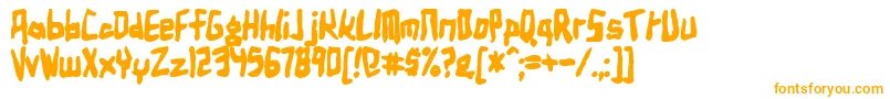 Birdlanb Font – Orange Fonts on White Background