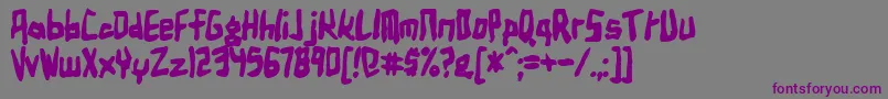 Birdlanb Font – Purple Fonts on Gray Background