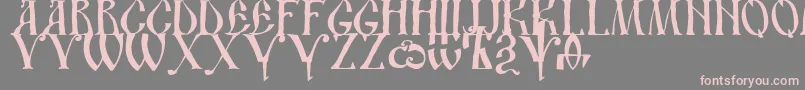 Dsustavhand Font – Pink Fonts on Gray Background