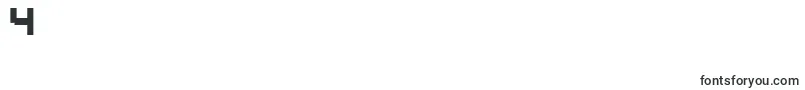 DridHerderSolid-Schriftart – Schriften für die Ziffer 4