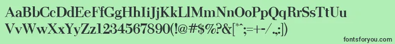ThanksgivingBold Font – Black Fonts on Green Background