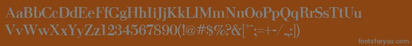 ThanksgivingBold Font – Gray Fonts on Brown Background