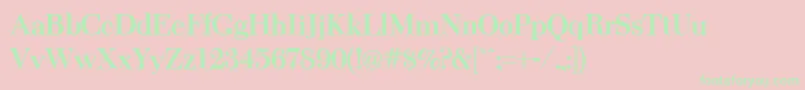 ThanksgivingBold Font – Green Fonts on Pink Background