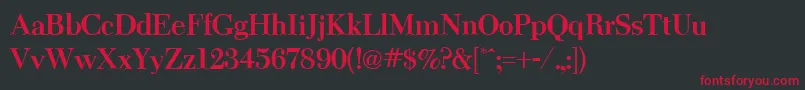 ThanksgivingBold Font – Red Fonts on Black Background