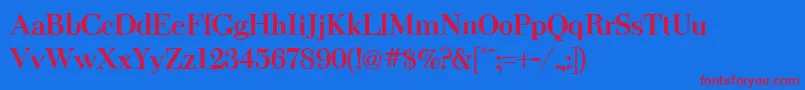 ThanksgivingBold Font – Red Fonts on Blue Background