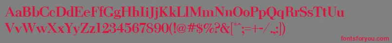ThanksgivingBold Font – Red Fonts on Gray Background