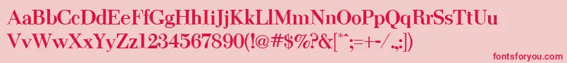 ThanksgivingBold-Schriftart – Rote Schriften auf rosa Hintergrund