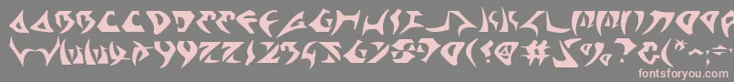 Kahlesv2 Font – Pink Fonts on Gray Background