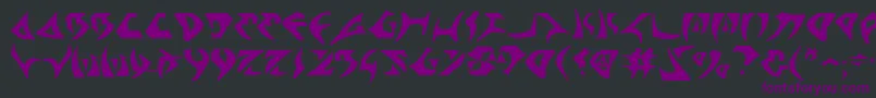 Kahlesv2 Font – Purple Fonts on Black Background