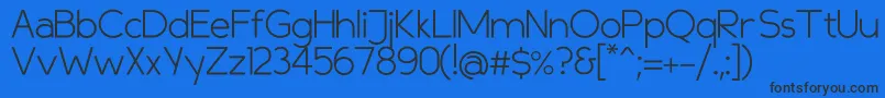 Compasslight Font – Black Fonts on Blue Background