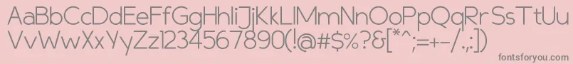 Compasslight Font – Gray Fonts on Pink Background