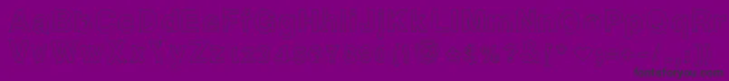 Ashleysfont2-fontti – mustat fontit violetilla taustalla