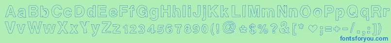 More about Ashleysfont2 Font Ashleysfont2 Font – Blue Fonts on Green Background