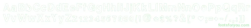 Ashleysfont2-Schriftart – Grüne Schriften