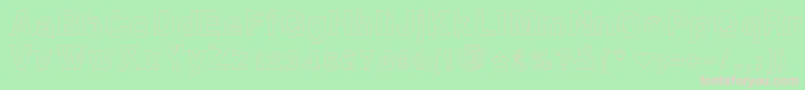 Ashleysfont2 Font – Pink Fonts on Green Background