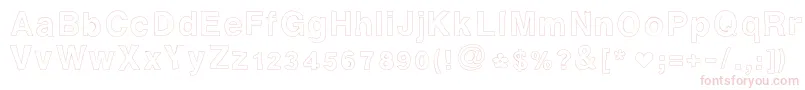 Ashleysfont2 Font – Pink Fonts on White Background