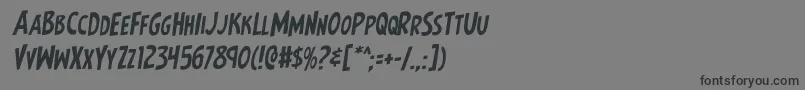 Earthsmightiestrotal Font – Black Fonts on Gray Background