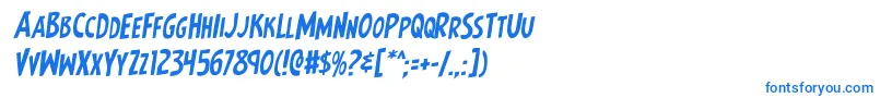 Earthsmightiestrotal Font – Blue Fonts on White Background
