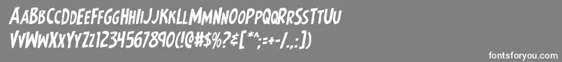 Earthsmightiestrotal Font – White Fonts on Gray Background