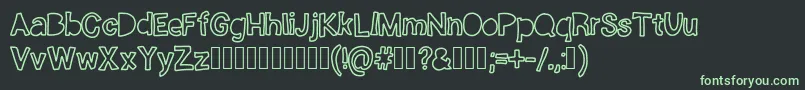 フォントAnonymous – 黒い背景に緑の文字