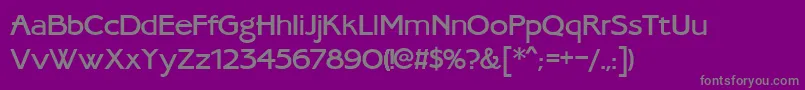 Ukrainianambassadoretype Font – Gray Fonts on Purple Background