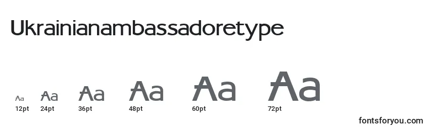 Ukrainianambassadoretype Font Sizes