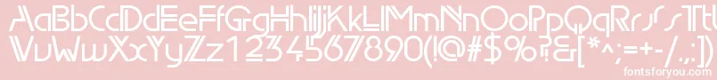 EdgelineBold Font – White Fonts on Pink Background