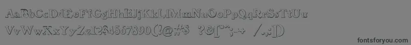 Шрифт BenjaminfranklinBeveled – чёрные шрифты на сером фоне