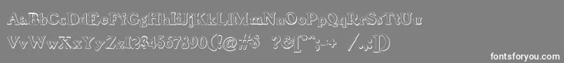 BenjaminfranklinBeveled Font – White Fonts on Gray Background