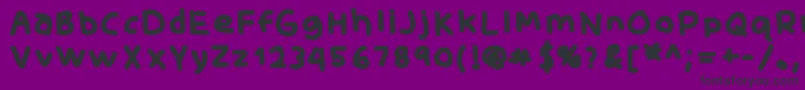 SkidoofatRh Font – Black Fonts on Purple Background