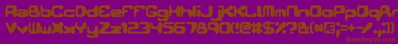 Conduit2 Font – Brown Fonts on Purple Background