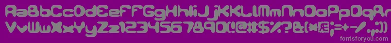 Fonte Conduit2 – fontes cinzas em um fundo violeta