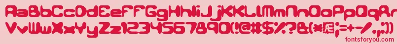 More about Conduit2 Font Conduit2 Font – Red Fonts on Pink Background
