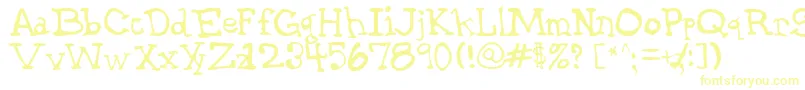 GarthHand Font – Yellow Fonts