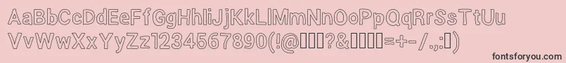 Lighthead Font – Black Fonts on Pink Background