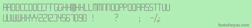 Temanoticaregular Font – Gray Fonts on Green Background