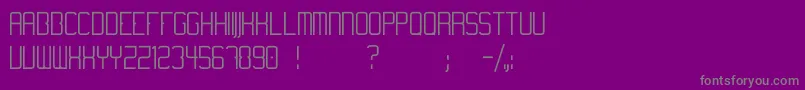 Temanoticaregular Font – Gray Fonts on Purple Background