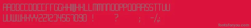 Temanoticaregular Font – Gray Fonts on Red Background