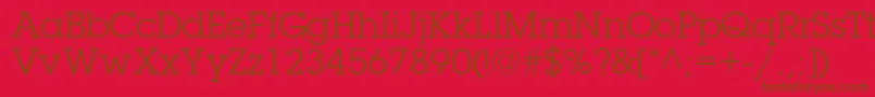 TorrentGraphicSsi Font – Brown Fonts on Red Background