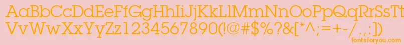 TorrentGraphicSsi Font – Orange Fonts on Pink Background