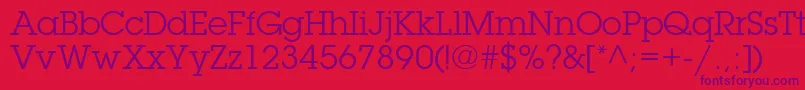 TorrentGraphicSsi Font – Purple Fonts on Red Background