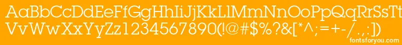 TorrentGraphicSsi Font – White Fonts on Orange Background